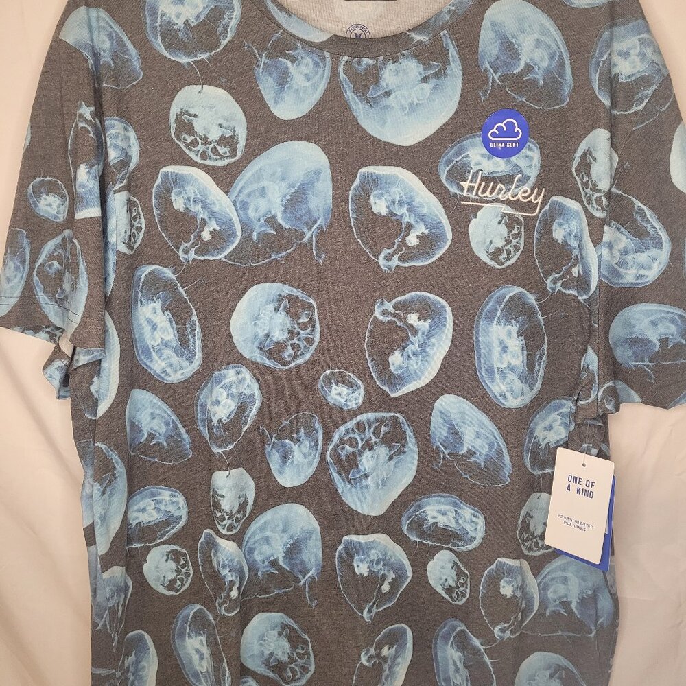 Hurley Brand Men's Jellyfish tee shirt - size L- nwt